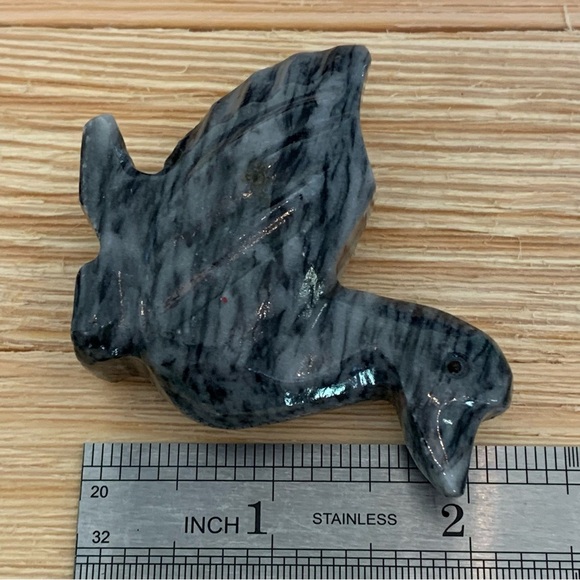 Natural Marble Carved Duck Figurine Bird Figure Carving Polished Pocket Pet 2.5" - Picture 12 of 12